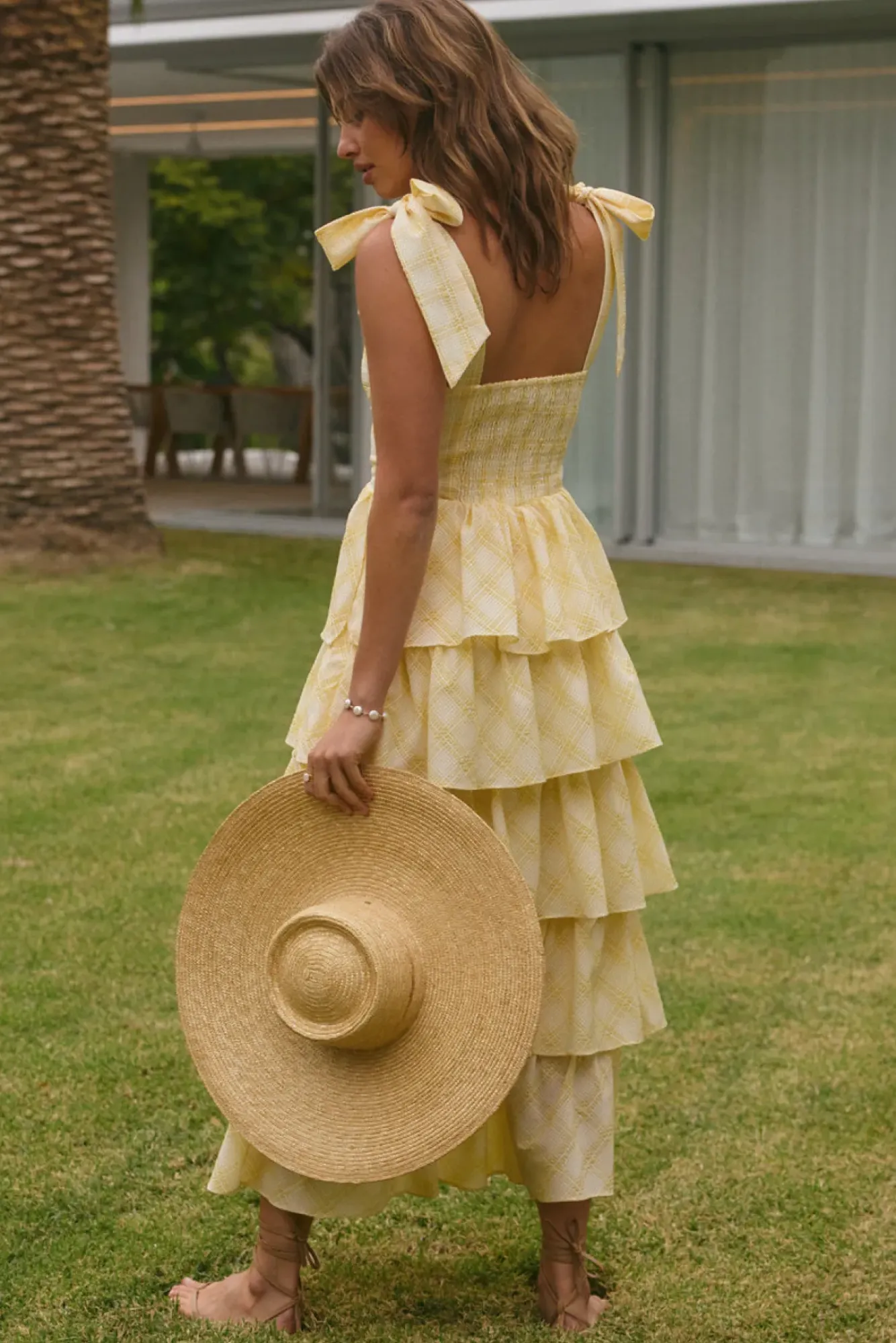 Vacation Dresses|Brunch Dresses>SOFIE THE LABEL Dalia Maxi Dress Yellow