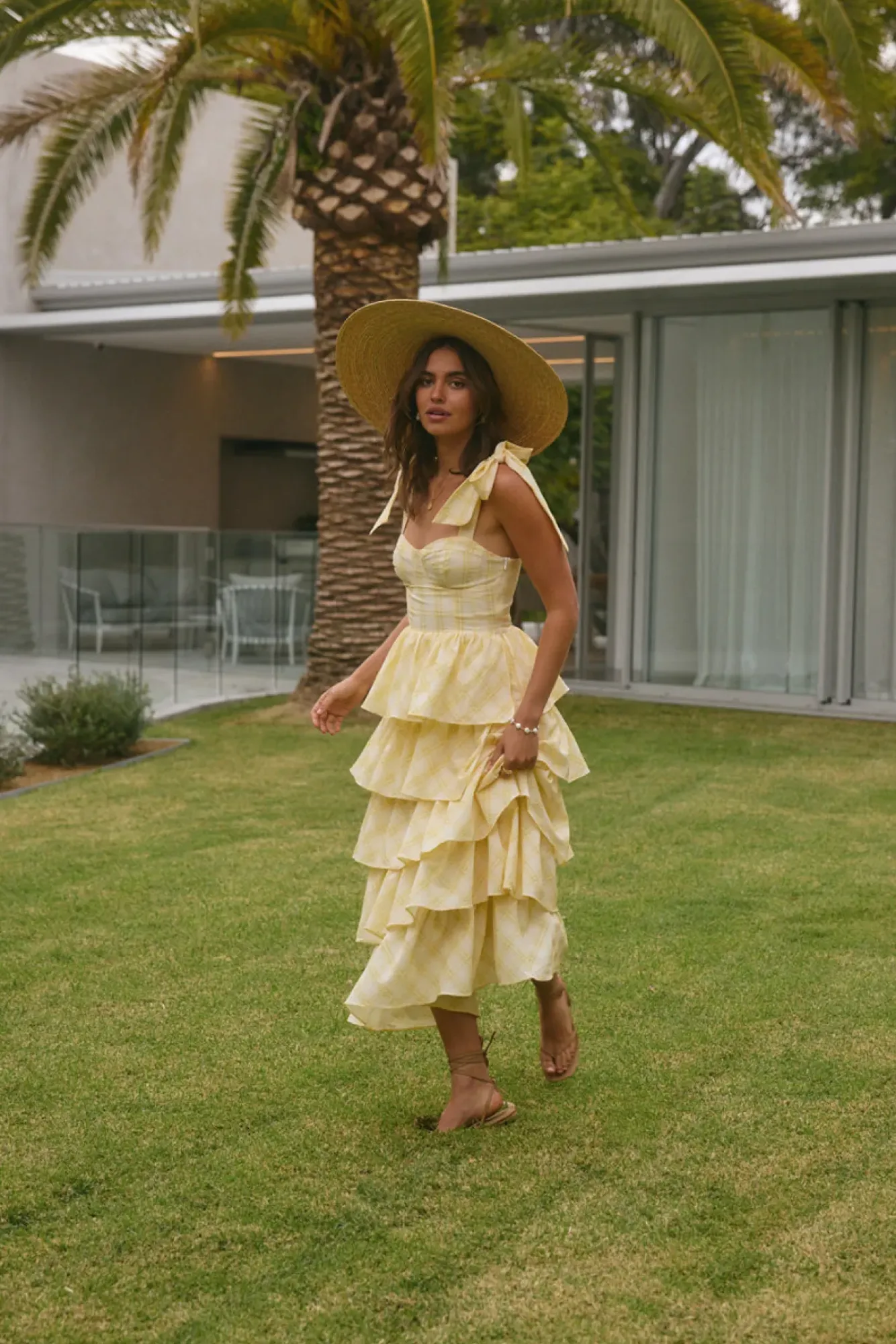 Vacation Dresses|Brunch Dresses>SOFIE THE LABEL Dalia Maxi Dress Yellow