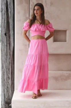 Skirt And Top Sets>Hello Molly Dance Along Set Pink