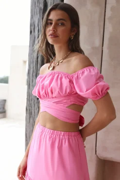 Skirt And Top Sets>Hello Molly Dance Along Set Pink