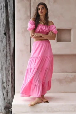 Skirt And Top Sets>Hello Molly Dance Along Set Pink