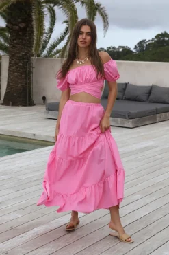 Skirt And Top Sets>Hello Molly Dance Along Set Pink