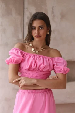 Skirt And Top Sets>Hello Molly Dance Along Set Pink