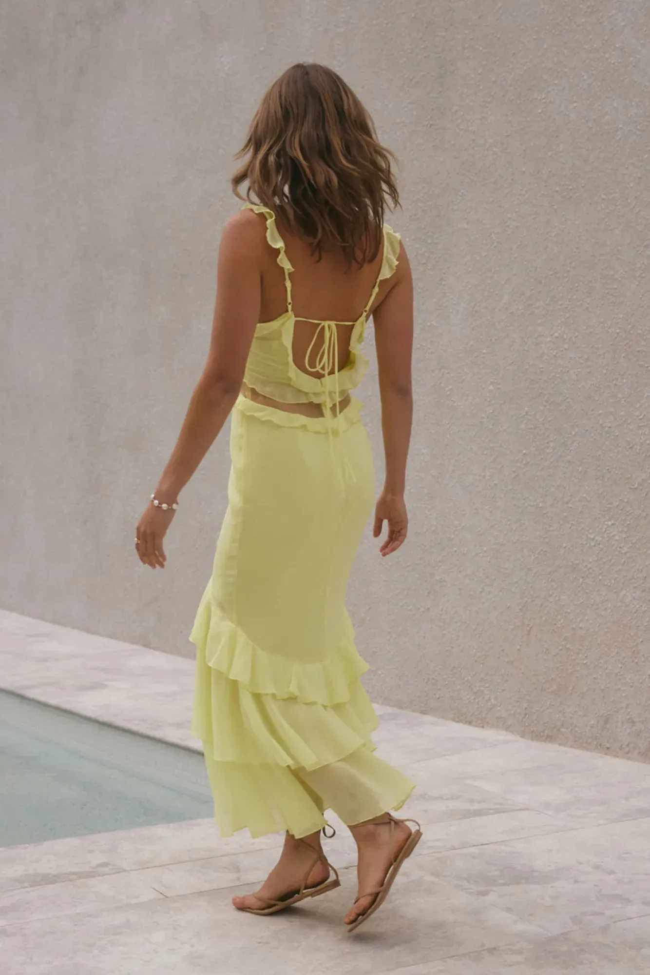 Wedding Guest Dresses|Cocktail Dresses>Hello Molly Dance Away Maxi Dress Yellow