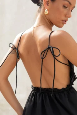 Vacation Dresses|Spring Break Dresses>Hello Molly Dance In The Dark Halter Maxi Dress Black