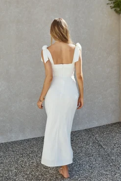 Vacation Dresses|Brunch Dresses>Hello Molly Daphne Maxi Dress White
