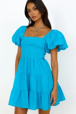 Date Night Dresses|Flowy Dresses>Hello Molly Dare To Dream Dress Blue