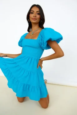 Date Night Dresses|Flowy Dresses>Hello Molly Dare To Dream Dress Blue