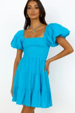 Date Night Dresses|Flowy Dresses>Hello Molly Dare To Dream Dress Blue