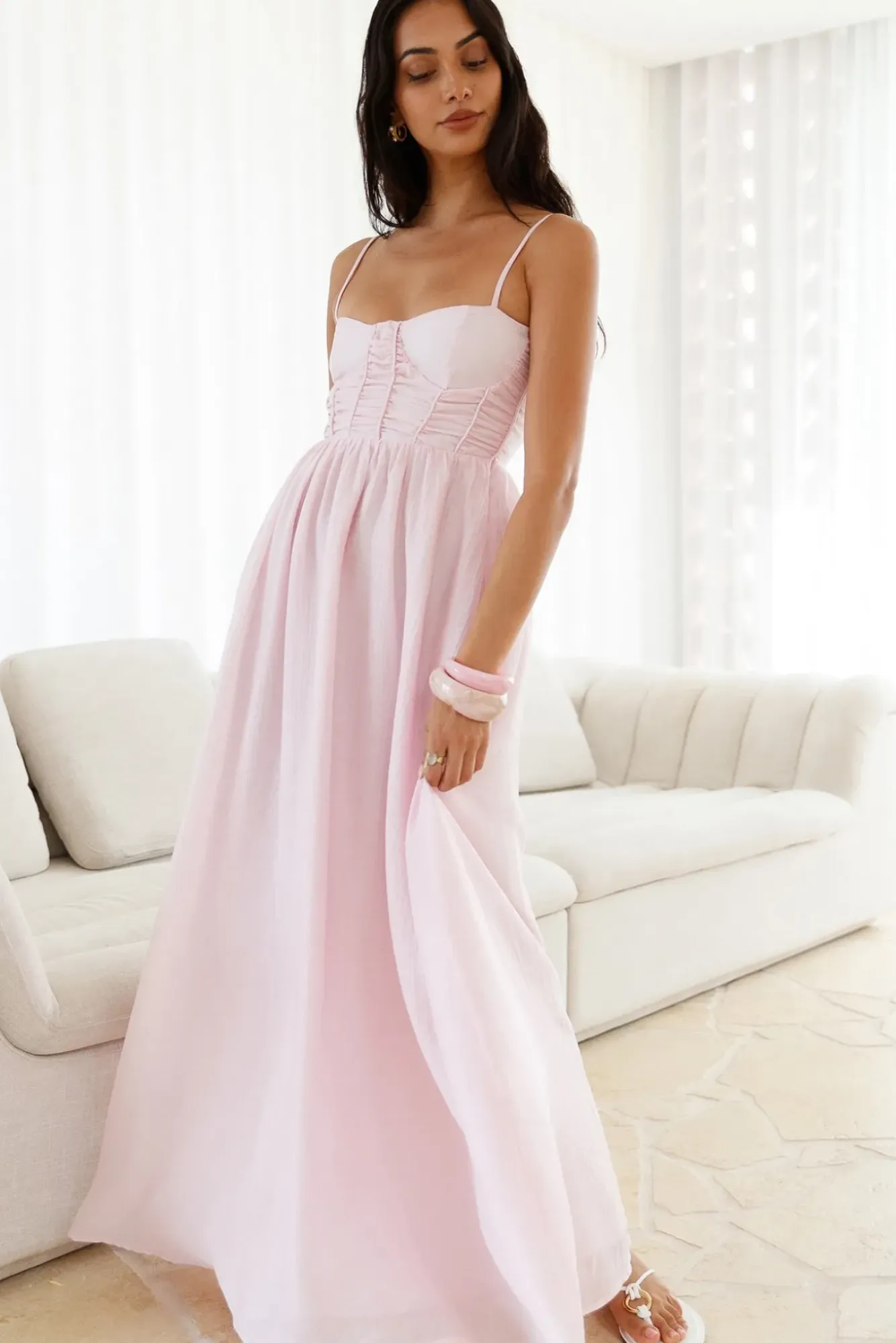 Formal Dresses|Bump Friendly>Hello Molly Darling Dear Maxi Dress Pink