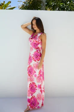 Wedding Guest Dresses|Cocktail Dresses>Hello Molly Darling Sun Maxi Dress Pink