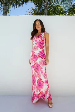 Wedding Guest Dresses|Cocktail Dresses>Hello Molly Darling Sun Maxi Dress Pink