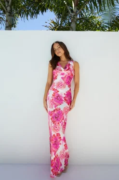 Wedding Guest Dresses|Cocktail Dresses>Hello Molly Darling Sun Maxi Dress Pink