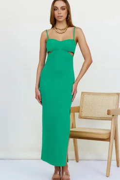 Wedding Guest Dresses|Formal Dresses>Hello Molly Date Down Maxi Dress Green