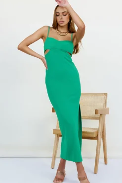 Wedding Guest Dresses|Formal Dresses>Hello Molly Date Down Maxi Dress Green
