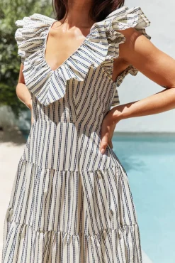 Wedding Guest Dresses|Cocktail Dresses>SOFIE THE LABEL Dawn Dreamer Maxi Dress Ivory