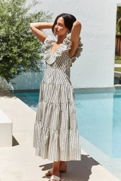 Wedding Guest Dresses|Cocktail Dresses>SOFIE THE LABEL Dawn Dreamer Maxi Dress Ivory