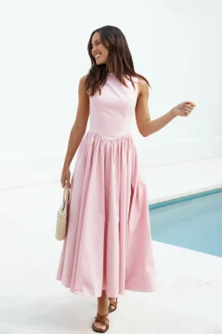 Summer Dresses|Vacation Dresses>Hello Molly Dawn’s Embrace Maxi Dress Pink