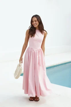 Summer Dresses|Vacation Dresses>Hello Molly Dawn’s Embrace Maxi Dress Pink