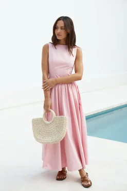 Summer Dresses|Vacation Dresses>Hello Molly Dawn’s Embrace Maxi Dress Pink