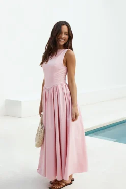 Summer Dresses|Vacation Dresses>Hello Molly Dawn’s Embrace Maxi Dress Pink