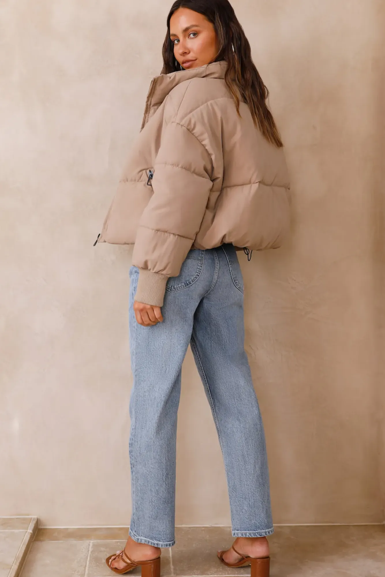 Jackets|Long Sleeve>Hello Molly Day After Jacket Beige