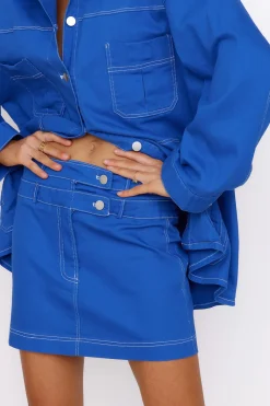 Shirts|Long Sleeve>Hello Molly Day at Paradise Top Denim
