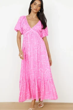 Vacation Dresses|Spring Break Dresses>Hello Molly Daydreamer Maxi Dress in Pink
