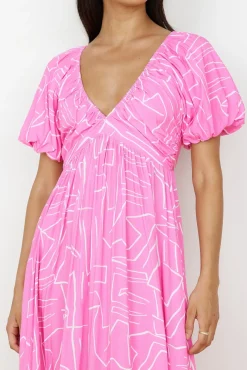 Vacation Dresses|Spring Break Dresses>Hello Molly Daydreamer Maxi Dress in Pink