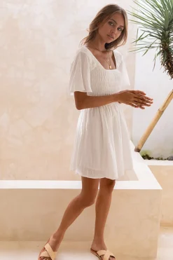 Spring Break Dresses|Casual Dresses>Hello Molly Days By The River Dress White