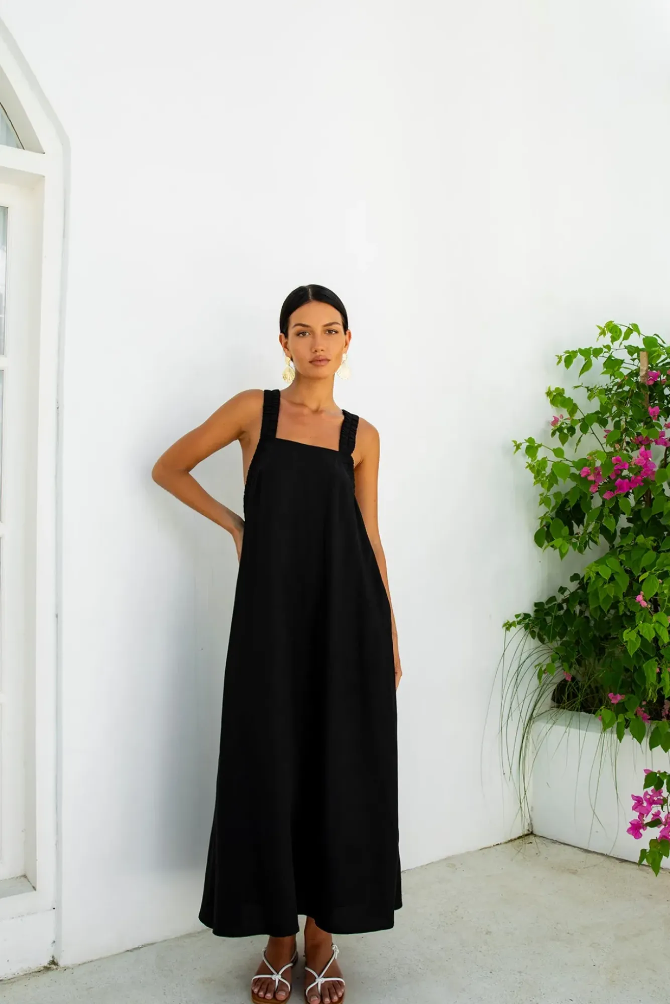 Vacation Dresses|Casual Dresses>Fortunate One Dear Eclipse Maxi Dress Black