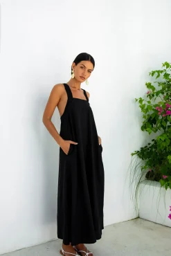 Vacation Dresses|Casual Dresses>Fortunate One Dear Eclipse Maxi Dress Black