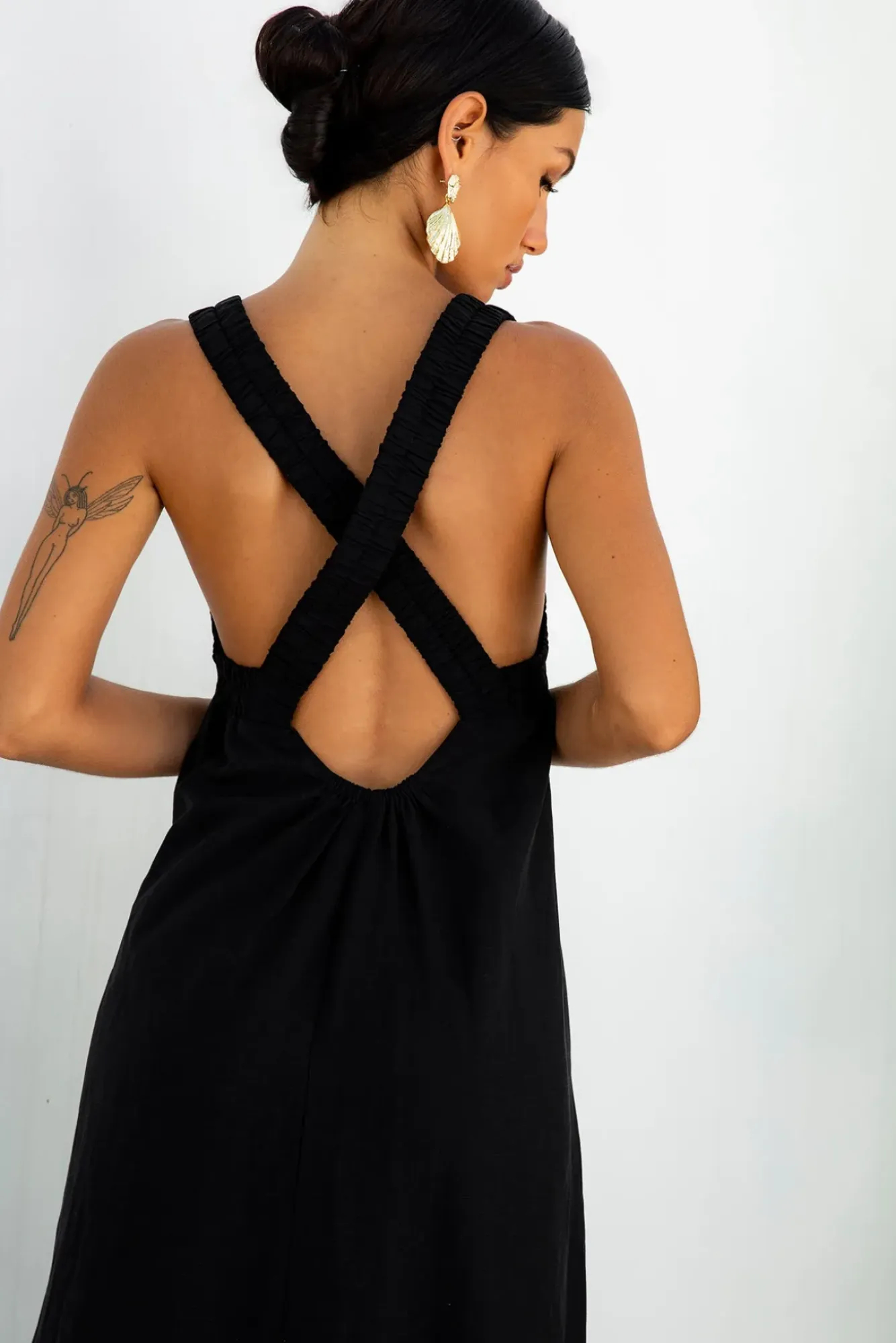 Vacation Dresses|Casual Dresses>Fortunate One Dear Eclipse Maxi Dress Black