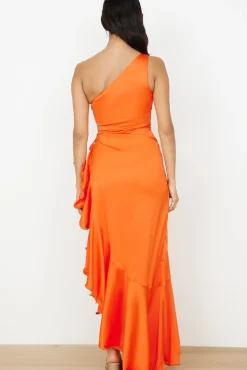 Wedding Guest Dresses|Formal Dresses>Hello Molly DEAR EMILIA In My Glamour Satin Maxi Dress Red