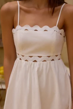 Spring Break Dresses|Date Night Dresses>Hello Molly Dearest Friend Mini Dress White