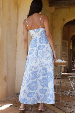 Spring Break Dresses|Bump Friendly>Hello Molly Deep Beliefs Maxi Dress Blue