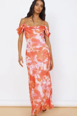 Wedding Guest Dresses|Cocktail Dresses>Hello Molly Deep Dawn Maxi Dress Pink
