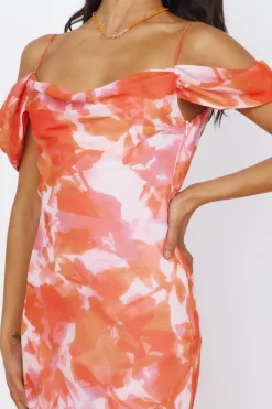 Wedding Guest Dresses|Cocktail Dresses>Hello Molly Deep Dawn Maxi Dress Pink