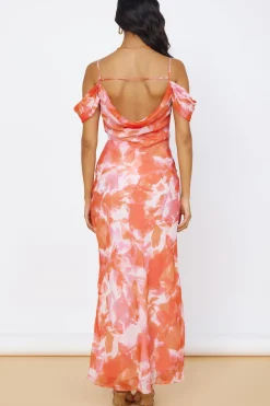 Wedding Guest Dresses|Cocktail Dresses>Hello Molly Deep Dawn Maxi Dress Pink
