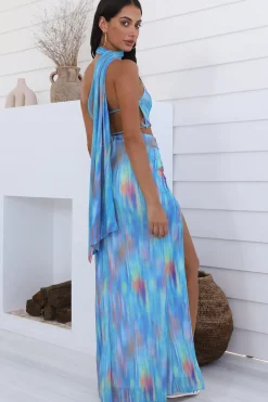 Wedding Guest Dresses|Formal Dresses>Hello Molly Deep Desire Maxi Dress Blue