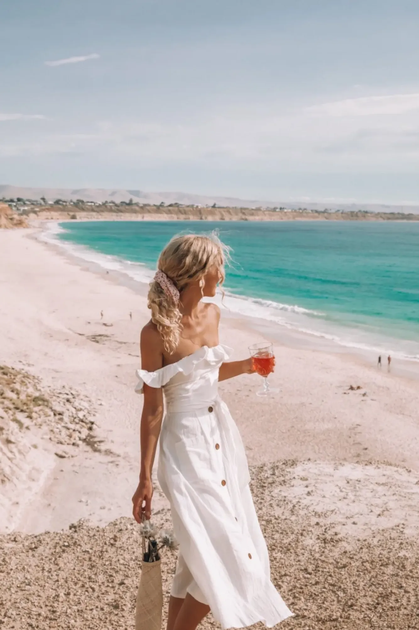 Vacation Dresses|Spring Break Dresses>Hello Molly Deep End Midi Dress White