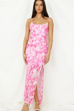 Vacation Dresses|Spring Break Dresses>Hello Molly Deep Sea Dive Maxi Dress Pink