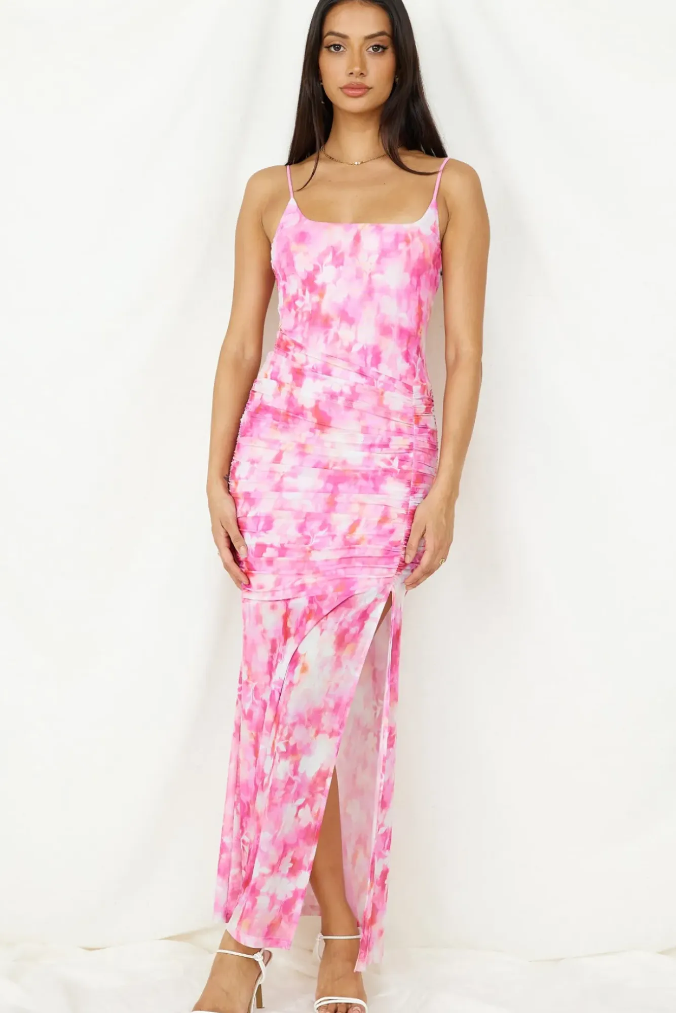Vacation Dresses|Spring Break Dresses>Hello Molly Deep Sea Dive Maxi Dress Pink