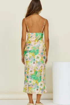 Spring Break Dresses|Summer Dresses>Hello Molly Deja Vu Dreams Midi Dress Green