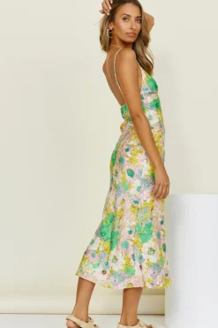 Spring Break Dresses|Summer Dresses>Hello Molly Deja Vu Dreams Midi Dress Green