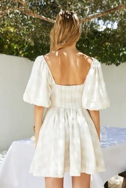 Vacation Dresses|Brunch Dresses>SOFIE THE LABEL Delicate Blossom Mini Dress in Multi
