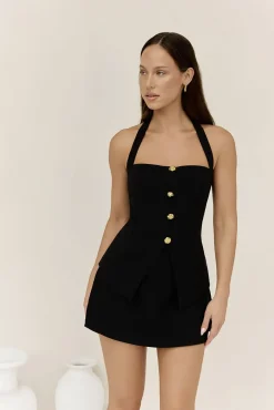 Shorts>Hello Molly Delighted Skort Black
