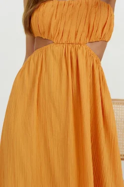Vacation Dresses|Spring Break Dresses>Hello Molly Delphina Maxi Dress Orange
