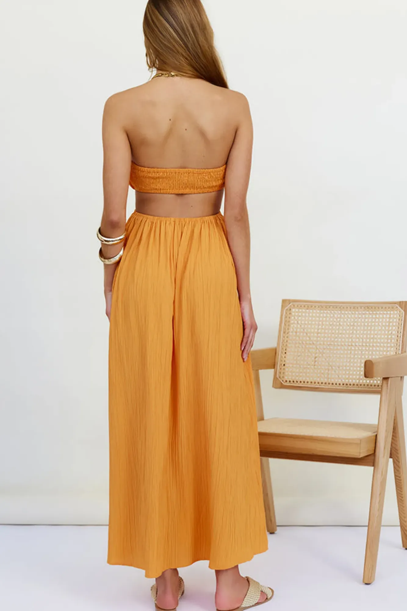 Vacation Dresses|Spring Break Dresses>Hello Molly Delphina Maxi Dress Orange