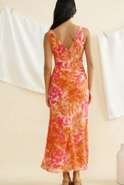 Vacation Dresses|Summer Dresses>Hello Molly Dessert First Maxi Dress Orange